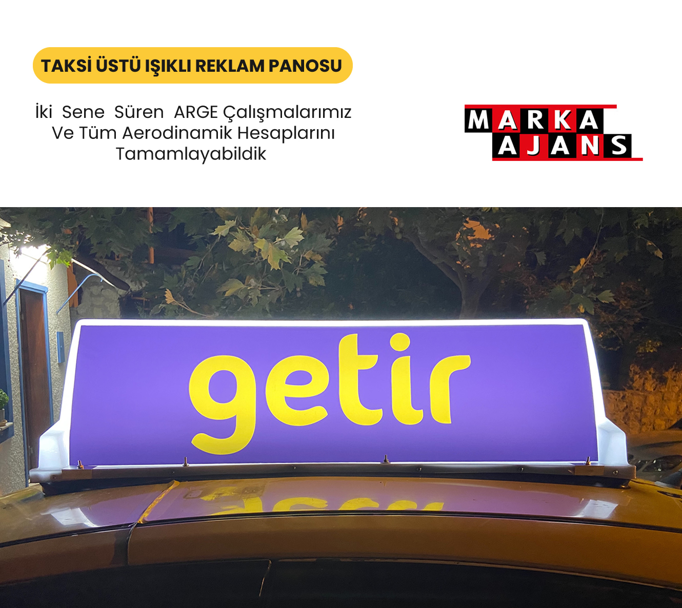 Taksi Üstü Reklam Panosu